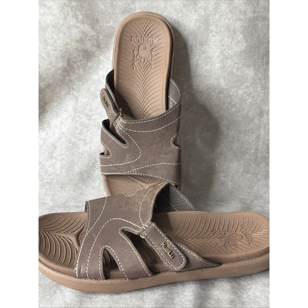 KuaiLu Womens Fashion Orthotic Slides Ladies Lightweight Athletic 9.5